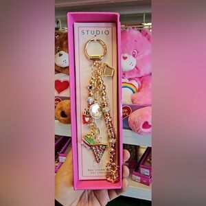 NIB STUDIO Metal Bag Charm & Keychain